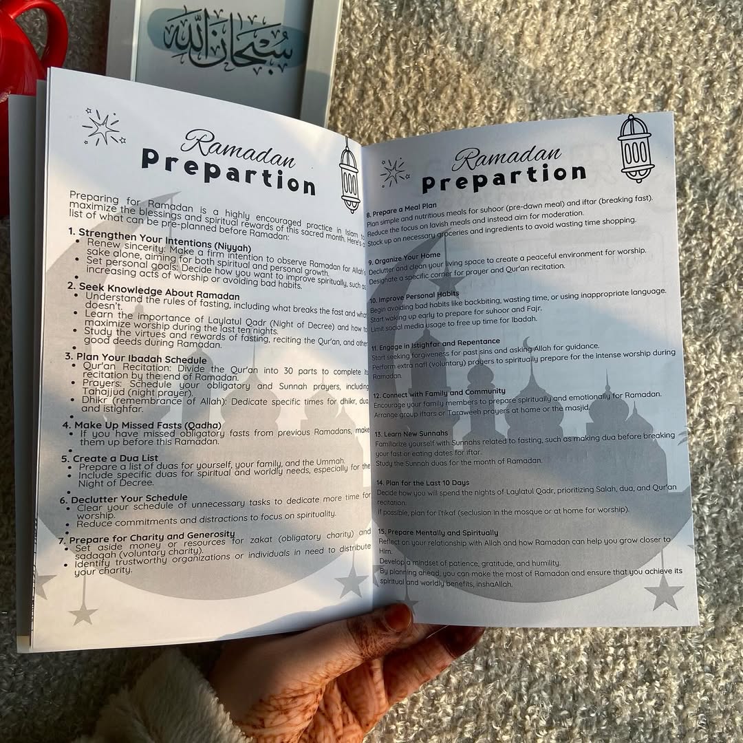 🌙 Ramadan Planner 2026 – 100 Pages Islamic Journal for Muslims