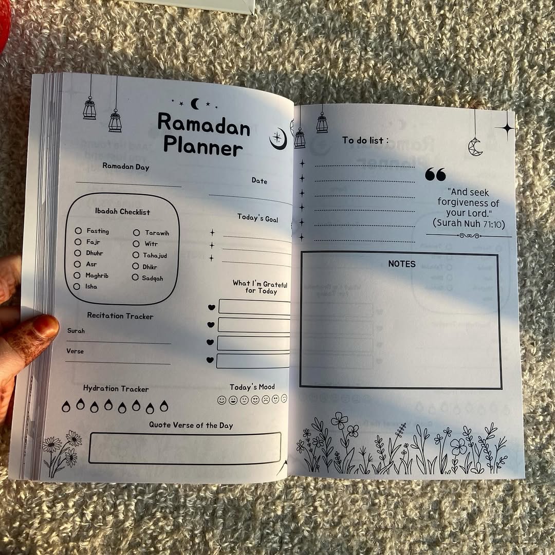🌙 Ramadan Planner 2026 – 100 Pages Islamic Journal for Muslims